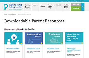 Downloadable Parent Resources screenshot