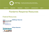Prevention Resources During a Pandemic web screenshot